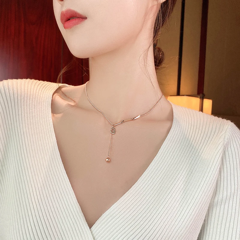 금색 목걸이 Caring Koko 브랜드 AA12 여성용 금색 둥근 구슬 무지개색 목걸이 목걸이 목걸이 목걸이 목걸이 목걸이