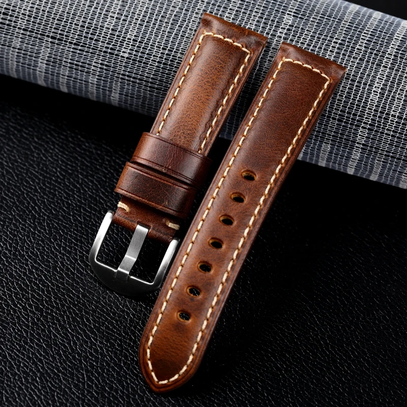 Premium Quick Release Leather Watchband - Casual Smartwatch Strap, Soft Wrist Bracelet, Multiple Sizes Available