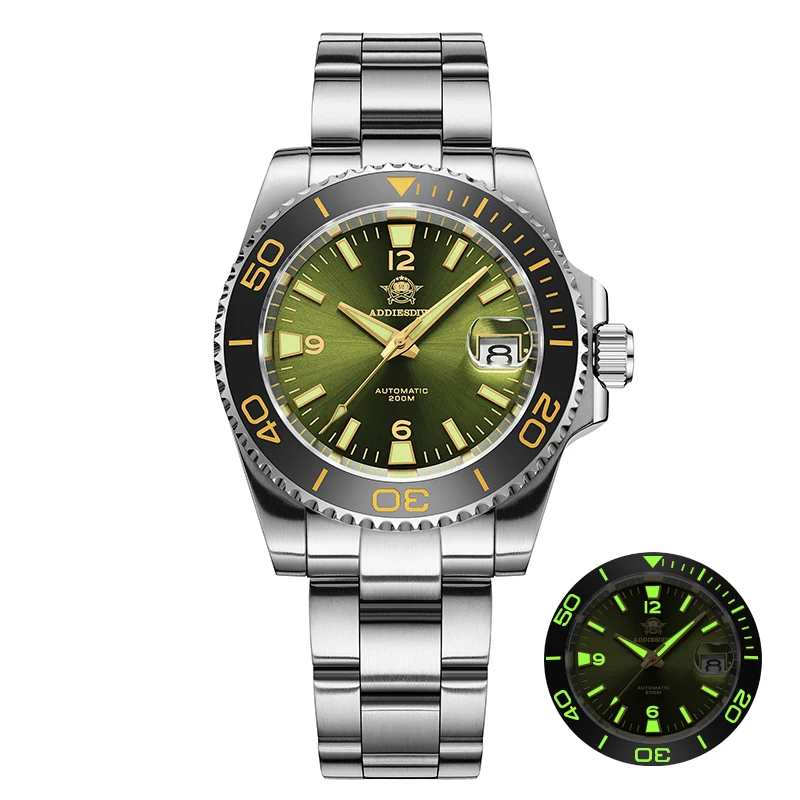 ADDIESDIVE AD2085 Automatic Mechanical Watch reloj hombre Japan