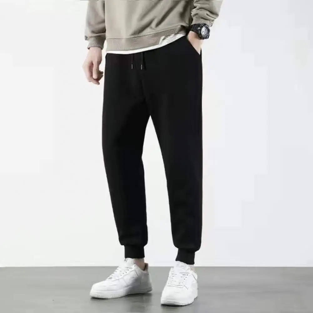 Men-Autumn-Winter-Pants-Ankle-banded-Loose-Thick-Warm-Soft-Mid-Waist ...