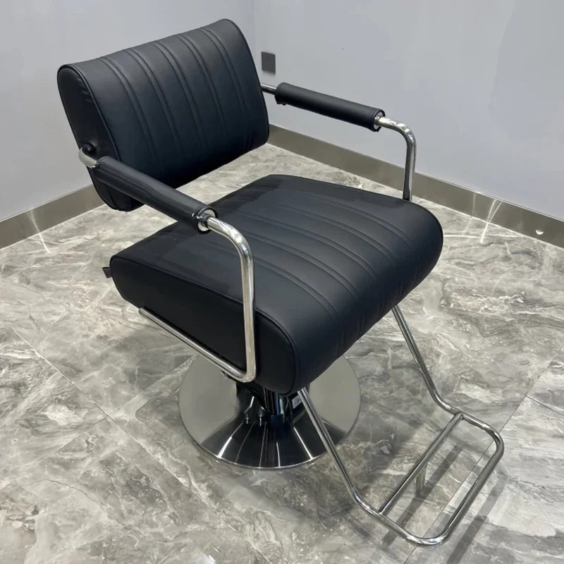 

Простой Профессиональный винтажный парикмахерский стул, поворотный подъемник, парикмахерский стул для окрашивания волос, барбекю, мебель для красоты KMBC