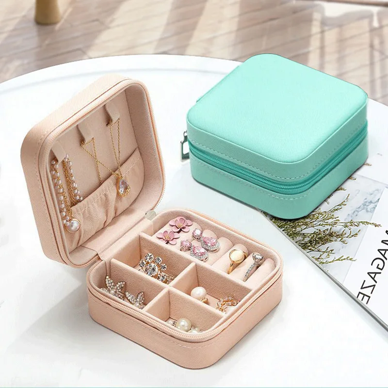 Portable Jewelry Box Jewelry Organizer Display Travel Jewelry Case