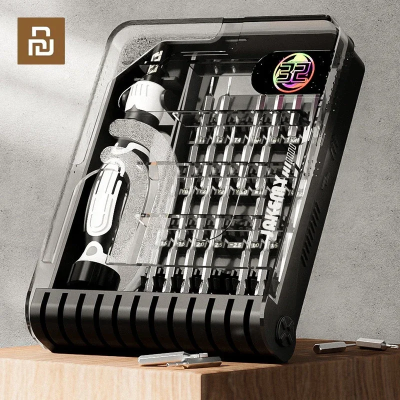 

Youpin JAKEMY JM-8189 32 IN 1 Precision Screwdriver Set Magnetic Slotted Phillips Bits Screw Driver Precision Repair Tool Set