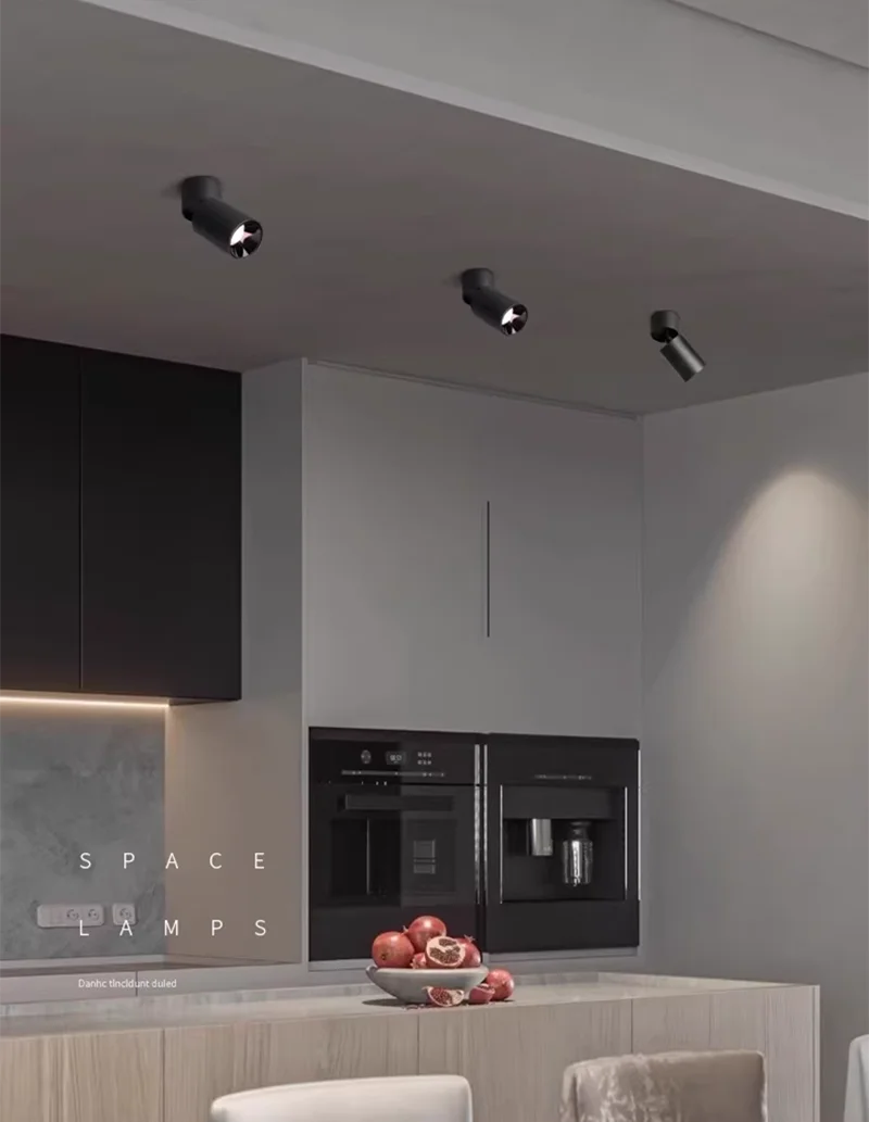 Description Picture 3 of itemCRI98 Surface Mounted Folding and Rotating LED Downlight 9W12W15W20W24W Dimmable COB Ceiling Lamp Anti Glare Spotlight AC90-260V