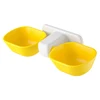 2-in-1 Dog Feeder Dog Water Bowl Stick On The Wall Neck Protector Cat Plastic Bowl