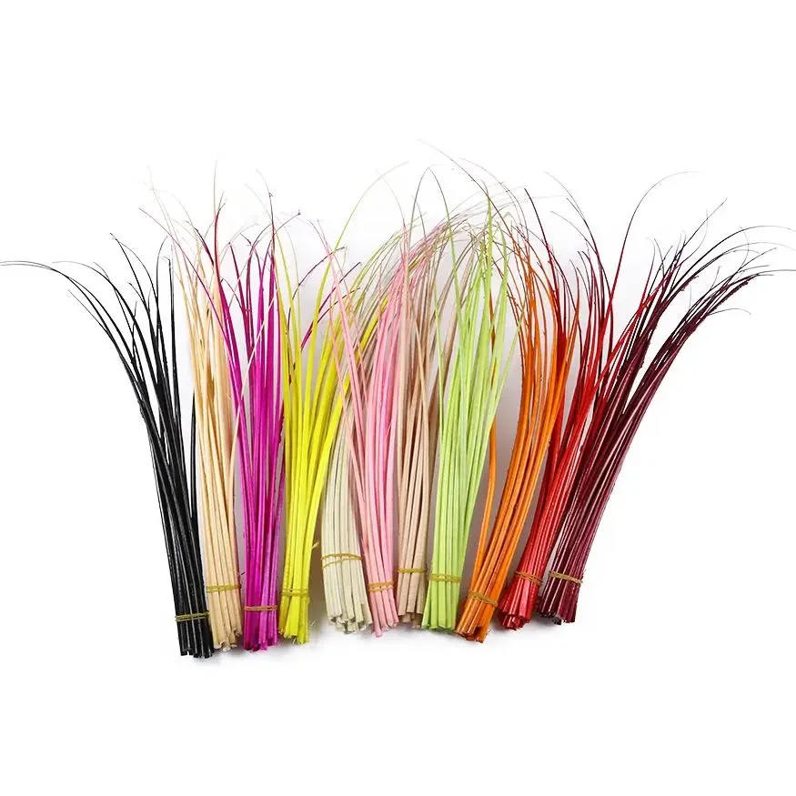 

50pcs/Lot Colored Ostrich Feather Hard Rods 45-55cm for Headwear Hat Accessories Ostrich Quill Spines Diy Millinery
