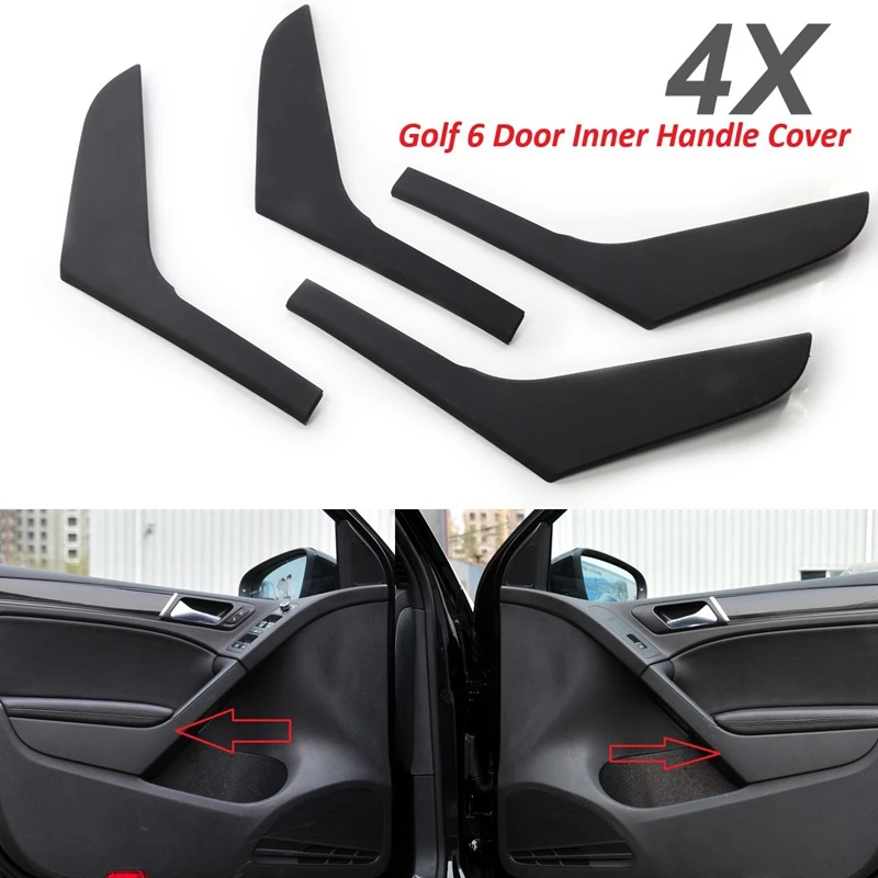 

Car Interior Door Armrest Handle Strips Cover Replacement For Golf 6 2009-2013 5K4868039A 5K4868040A
