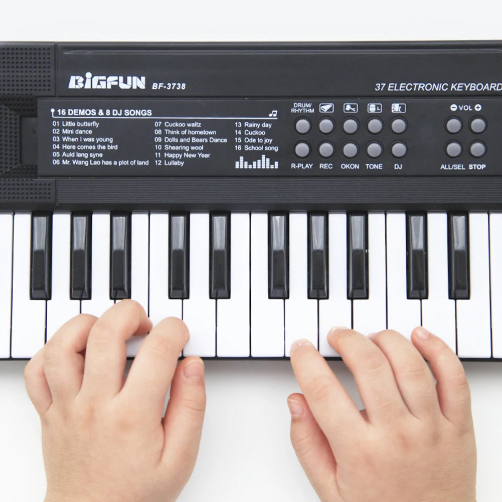 61 Keys Digital Music Electronic Keyboard Kids Multifunctional Electric Piano for Piano Student with Microphone Function Musical