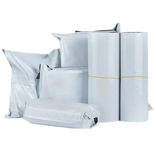50Pcs White Courier Mailer Bags Packaging Poly Package Plastic Self-Adhesive Mailing Express Bag Envelope Postal Pouch Mailing
