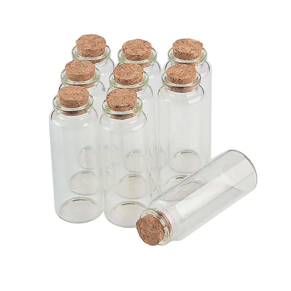 24PCS 10ml/15ml/20ml/30ml/40ml/50ml/60ml Glass Bottles Stopper