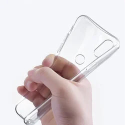 Clear Silicone TPU Case: Soft Transparent Phone Protector for Redmi 5 Plus (Clear)