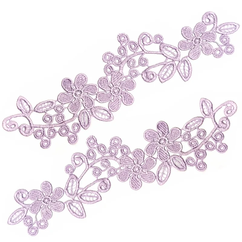 

1 Pair Water-soluble lace embroidery pairs of hollow embroidery pieces colourful lace pieces garment underwear lace accessories