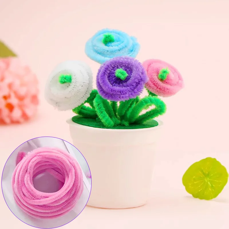 Velvet Twist Wire 2M Handmade Craft Twisted Stick for DIY Flower Craft Ornament Hairpin Jewelry Making Accessories
