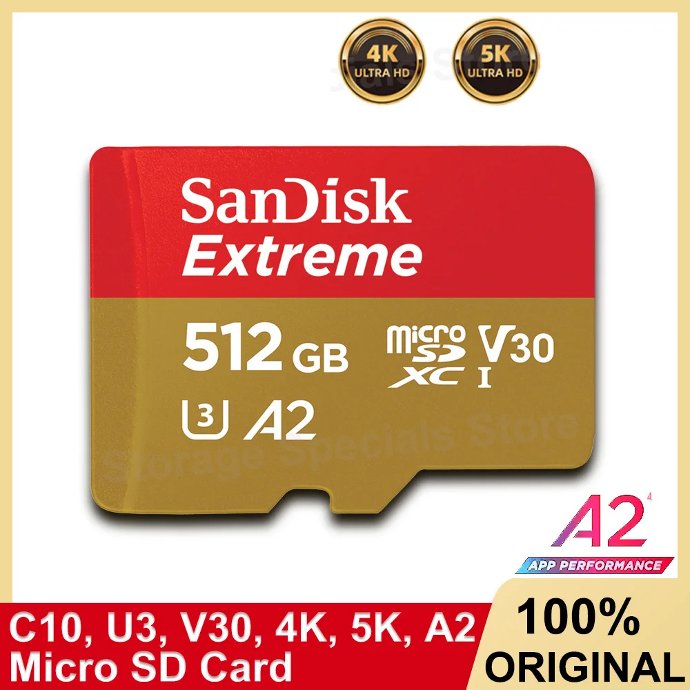 SanDisk – carte SD Extreme PRO, classe 10, U3, V30, 512 go, 256 go, 128 go,  UHS-I go, 4K, UHD, pour appareil photo 3D 1080p - AliExpress