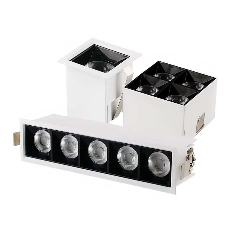 LED 임베디드 9 궁전 그릴 라인 조명 주요 조명 없음 스포트 라이트 거실 3w 9W 12W 15W 27W 30W ac85-265v 실내 조명