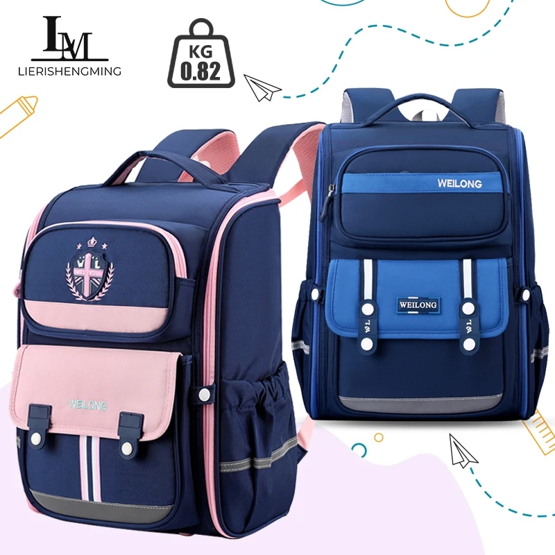 Ergonomic School Bag Kid backpack Preschool Bga Girl Ages 6-18 Large Capacity Primary School Bag Boy 1