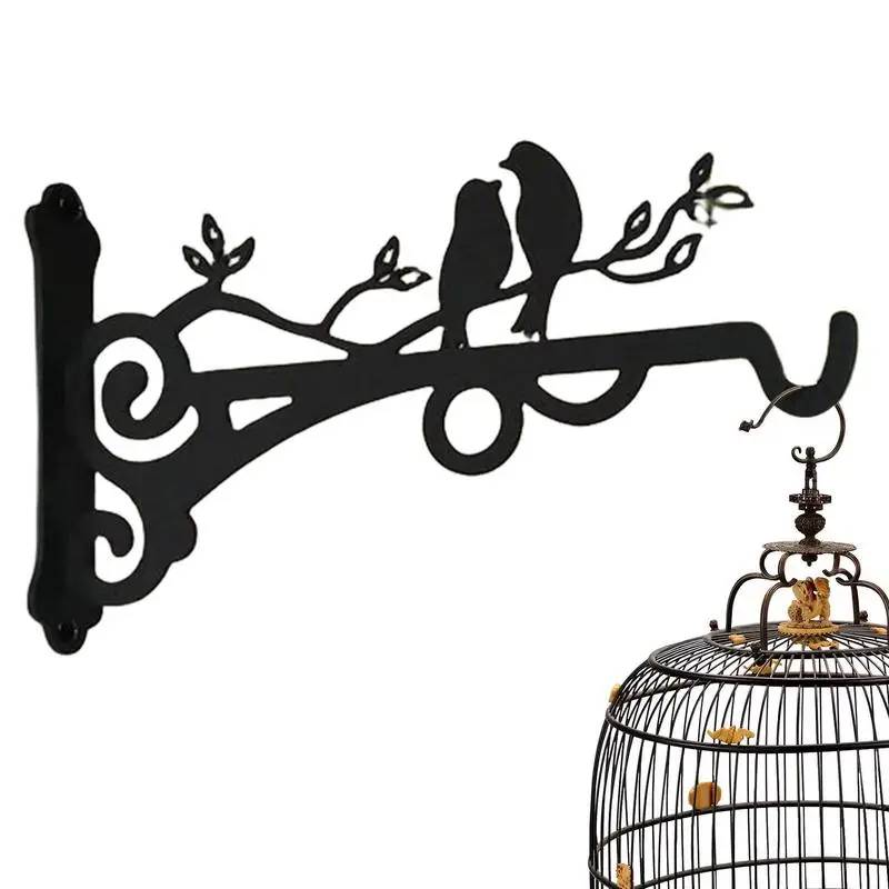 

1PCS Metal Hanging Basket Brackets Garden Plant Hanger Hook Wall Decor Heavy Duty Iron Flower Pot Hook Hanging Lantern