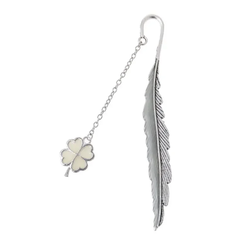 Luminous Book Marker Gift Feather Dragon Label Creative School Student W91A Bookmark bookmarks stationery supplies bookmark page holder bookmark holder