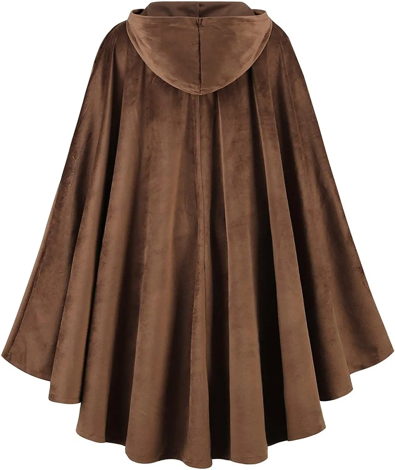 Middeleeuwse Heren/Dames Cape/Mantel Tuala van Wol in de kleur Rood