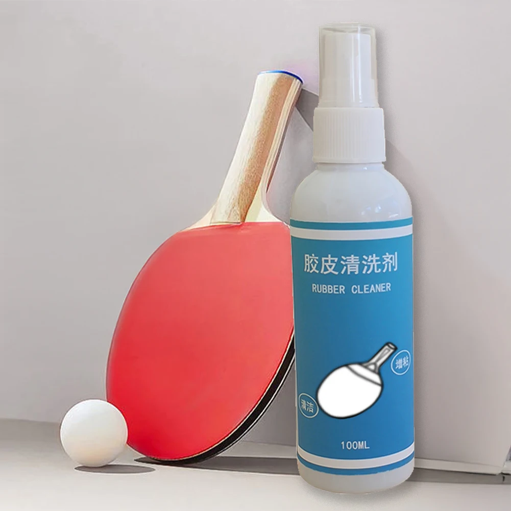 100ML Table Tennis Racket Cleaning Agent Professional Pingpong Racket Rubber Cleaning Care Maintenance Equipment Tackifier