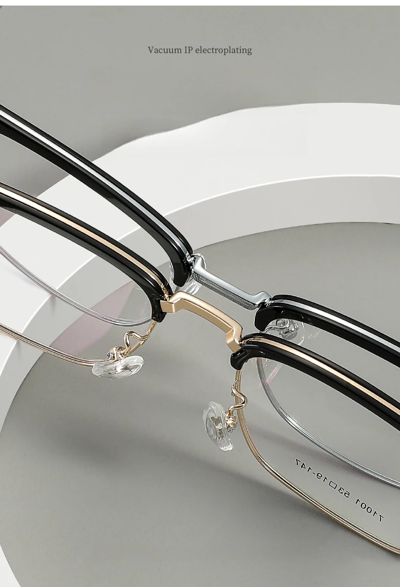 FIRADA Mode Ultra Licht Brillen Retro Komfortable Quadratische Gläser Optische Verordnung Brillen Rahmen Für Männer Frauen 71001K – Detail 3