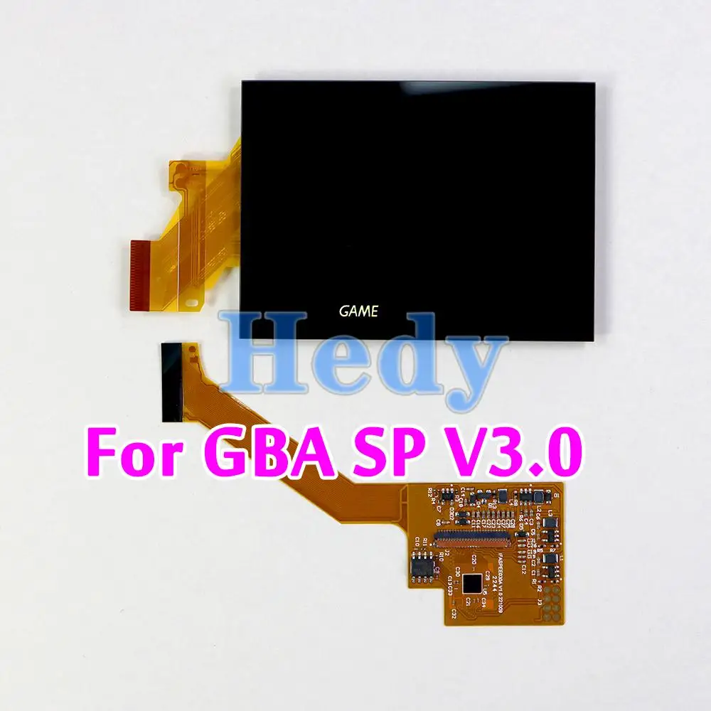 

1set IPS LCD Screen Replacement For Nintend GBA SP V3.0 Backlight Screen High Brightness Laminated Display LCD Kits For GBASP