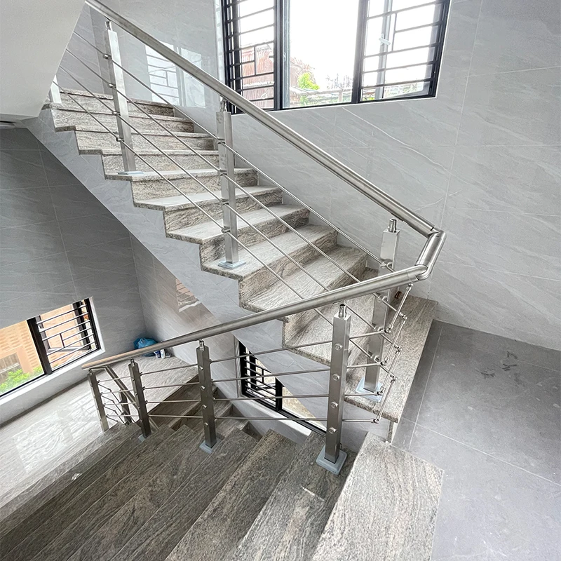 Corrimano In Acciaio Inox 150 Cm - 5 Barre Trasversali, Per Interni Ed Esterni, Facile Installazione - Foto 3