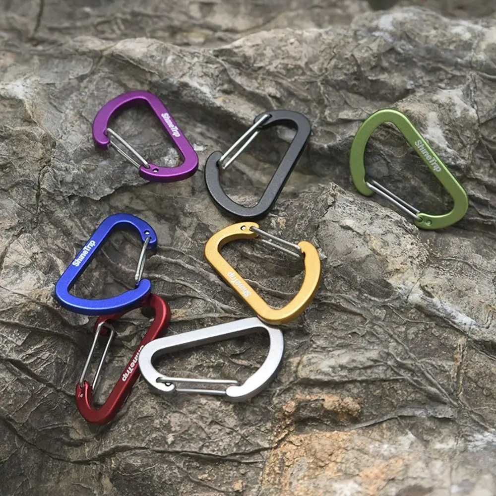 Carabiner Keychain Aluminium Camping Hiking Hook Multicolour_voghion.com