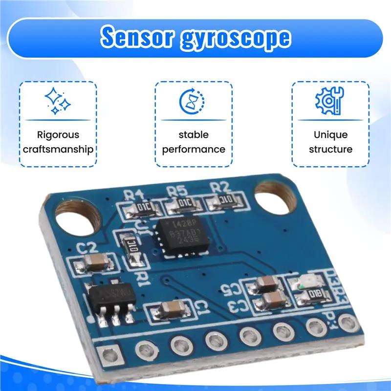 ABBG-ICM42688 6축 자세 센서 모듈, IIC 및 SPI 드라이버 지원, 설치가 용이하고 빠른 직렬 포트 반환 속도