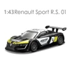 Bburago 1:43 Renault Sport R.S.01 Alloy Die-cast Car Model Collectible Miniature Cars Model Toys Children's Gift Original 3