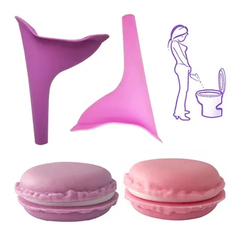 Female Soft Urinal with Storage Box Outdoors Travel Camping Stand Funnel Urinal Woman Portable Urination Device JXB
