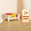 Toy Storage Trolley Children's Toy Storage Racks and Shelving Rotating Bookshelf Multifunctional Household Mobile Trolleyarrange 6