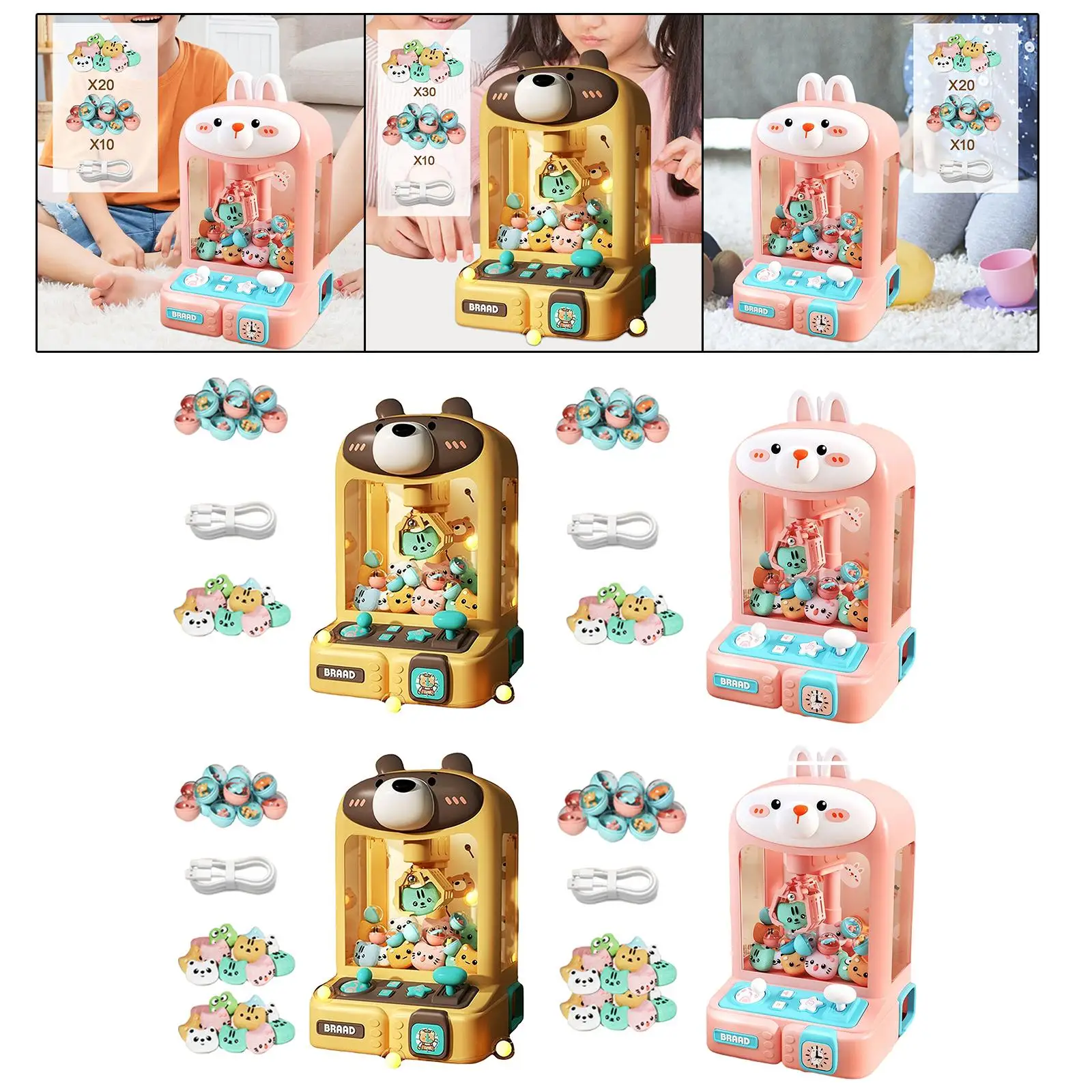 Claw Game Machine, Doll Machine, Mini Vending Machines Gifts 4