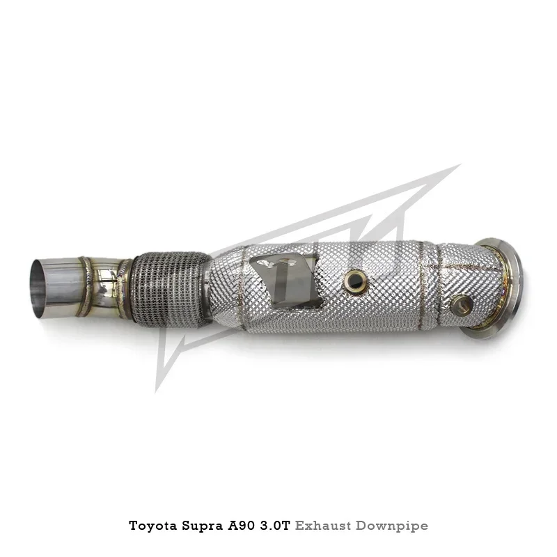 Section High flow Pipes branch downpipe Exhaust Pipe with For A90 3.0T -