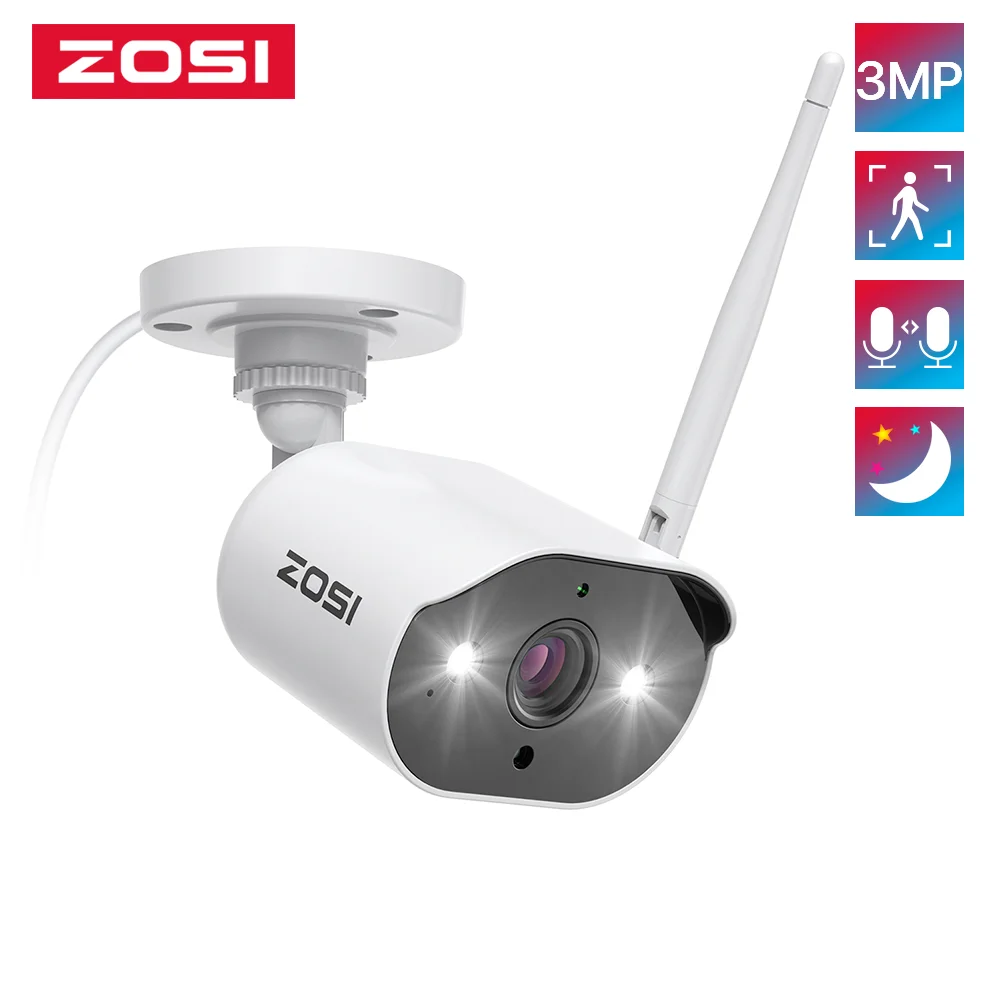 ZOSI ZG3023A Addon Camera 3MP WiFi Security Camera Outdoor Indoor IP