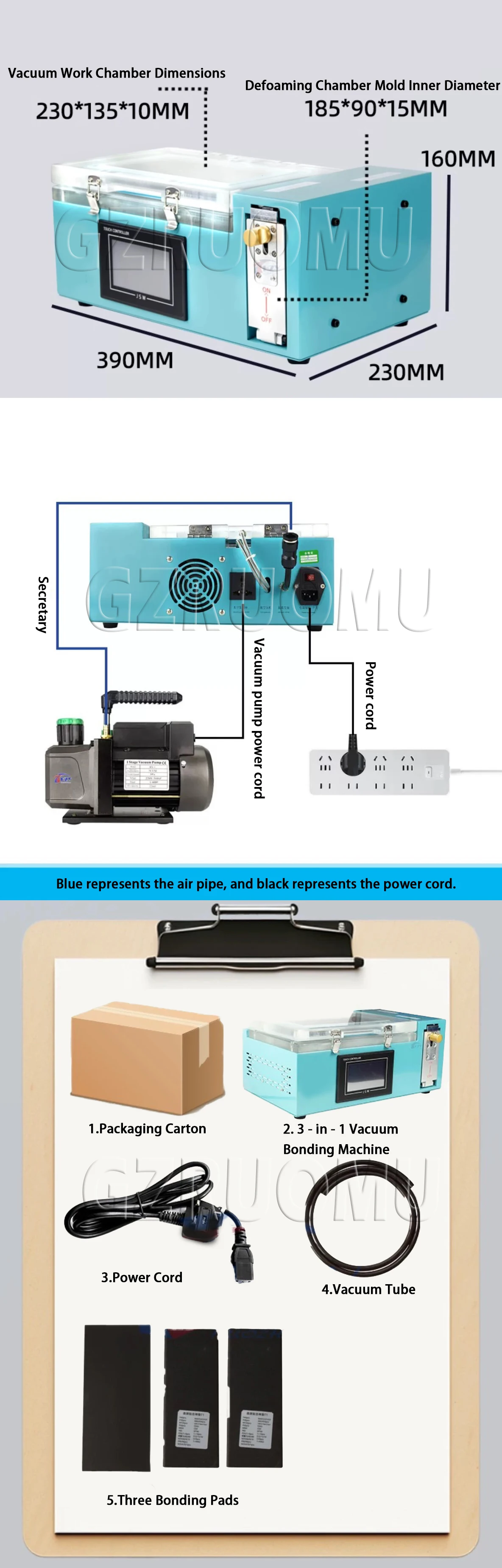 Smart UV Curing Vacuum Laminating Machine 8 Inch Cellphone LCD Screen Protector