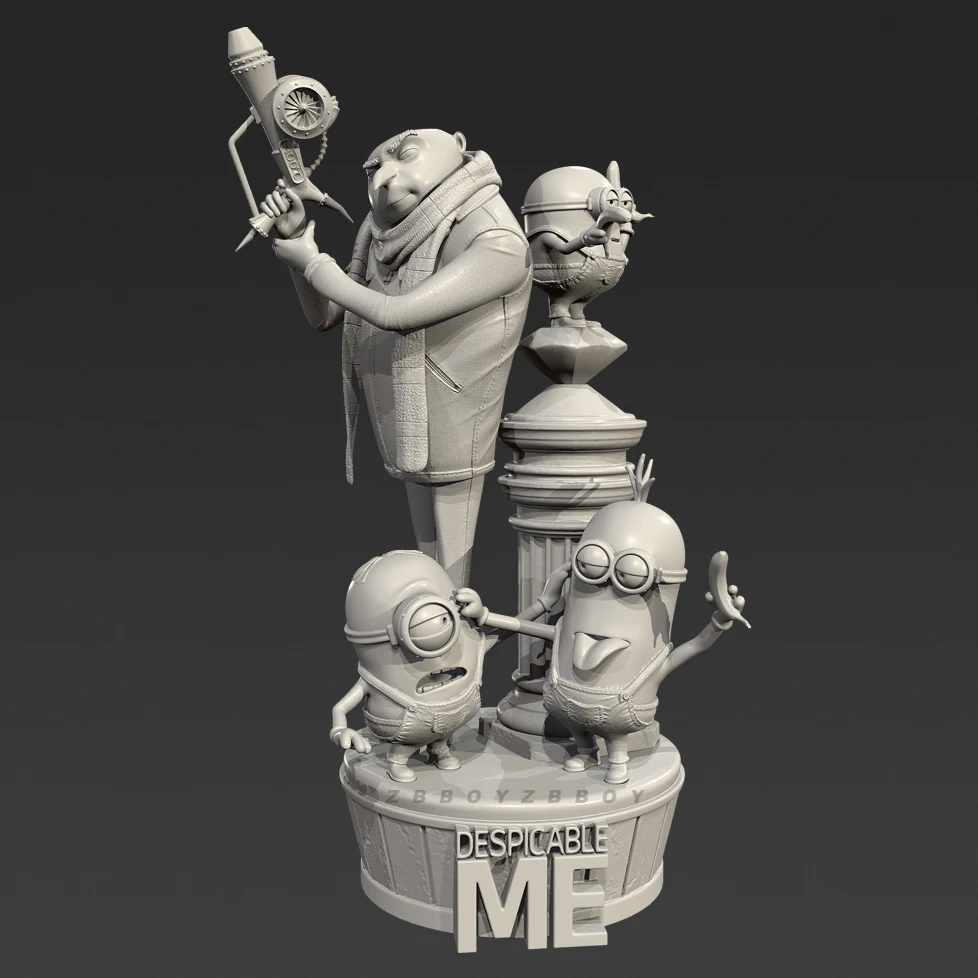 남자의 높이 50mm 75mm 90mm 수지 모델 키트 무색 및 자체 조립(3D 프린팅)TD-7640/3D