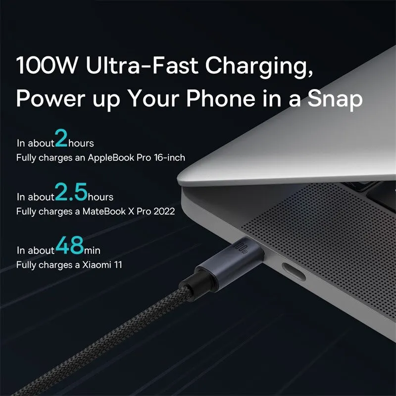 High-Power 100W USB-C to USB-C Fast Charging Cable