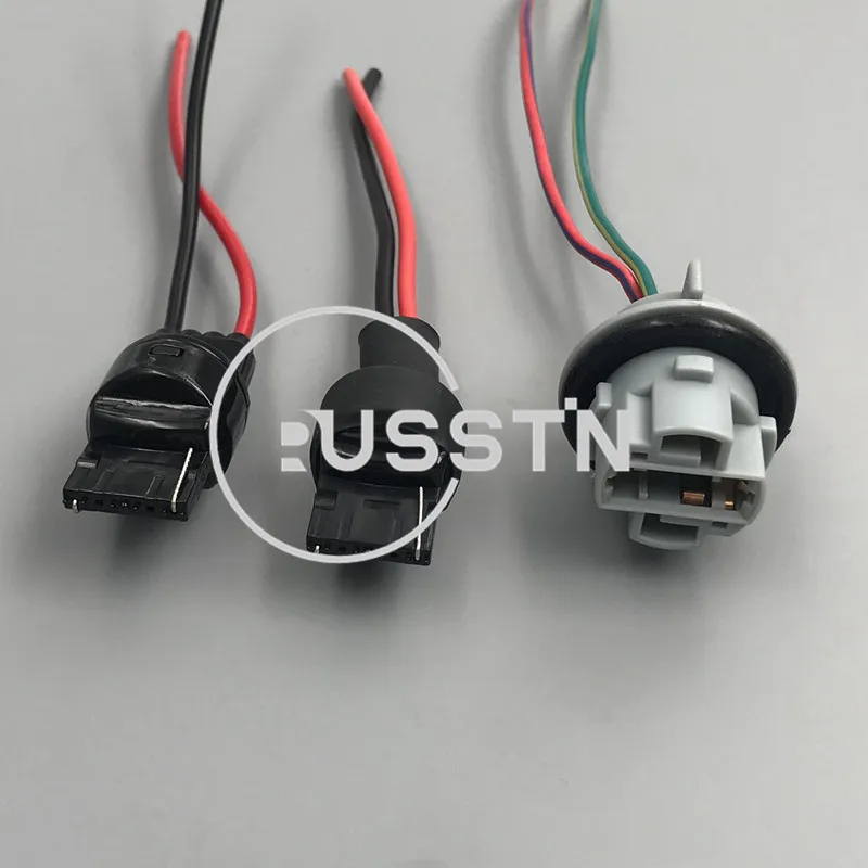 

1 Set 2 Pin T20 W21W 7440 LED Bulb Holder LED Socket Starter Adapter LED Parking Side Light Lamp Wire Cable Connector