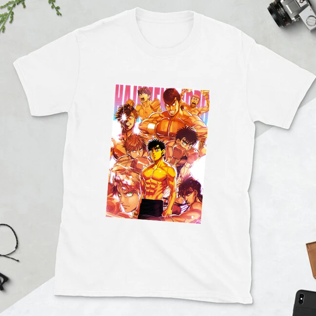 Anime Hajime No Ippo Kamogawa Boxing Gym T Shirt Men Women Makunouchi  Takamura KGB Graphic T-Shirts Clothing Harajuku Streetwear 