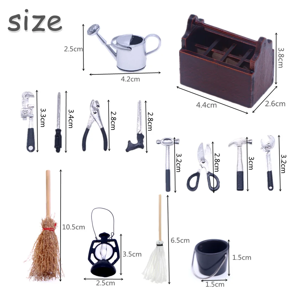 112DollhouseMiniatureAccessoriesMiniRepairToolsKitSimulation