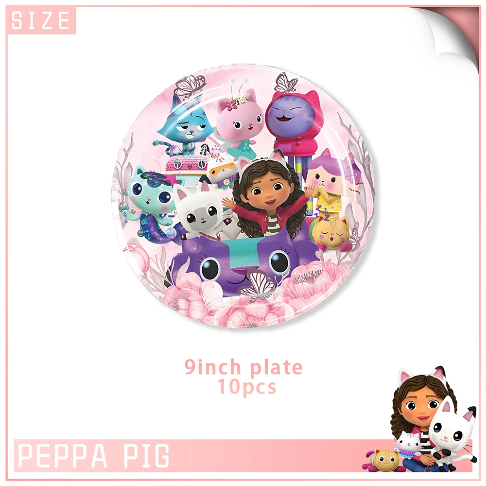 KPPZWNXX 10 Palloncini Foil Gabby's Dollhouse – Set Compleanno Per Bambina 5 Anni, Decorazione Festa A Tema Gaby