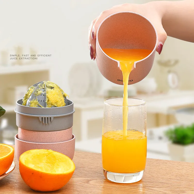 ECOCO exprimidor Manual de frutas a presión para el hogar, taza