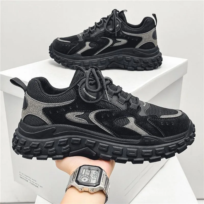 

Men's Chunky Sneakers New Mesh Breathable Casual Running Shoe Comfort Trainer Shoes for Men Luxury Tenis Shoes Zapatillas Hombre