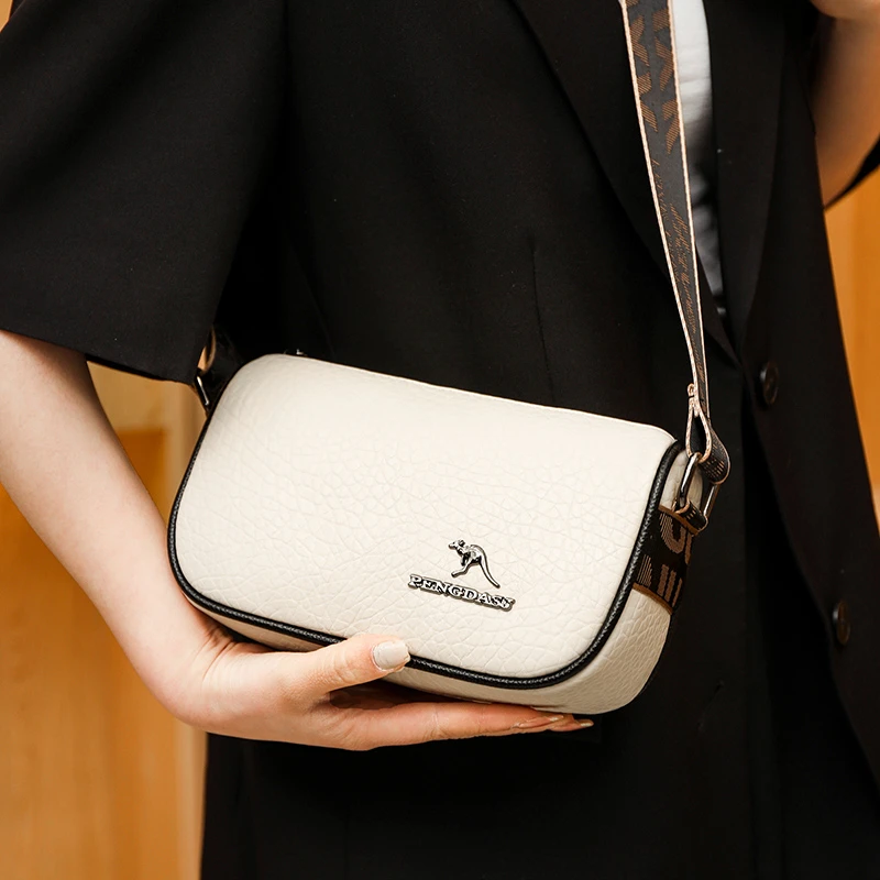 Sac messager en cuir de luxe pour femmes, sacs à main tendance