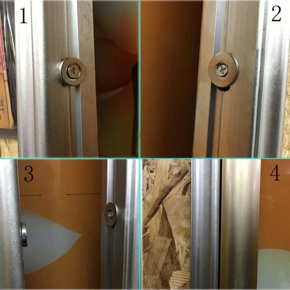 Magnetic Cabinet Catches Door Catch Latch Door Stops Strong Closer Cupboard Fastener Latch Magnet Pull Hardware