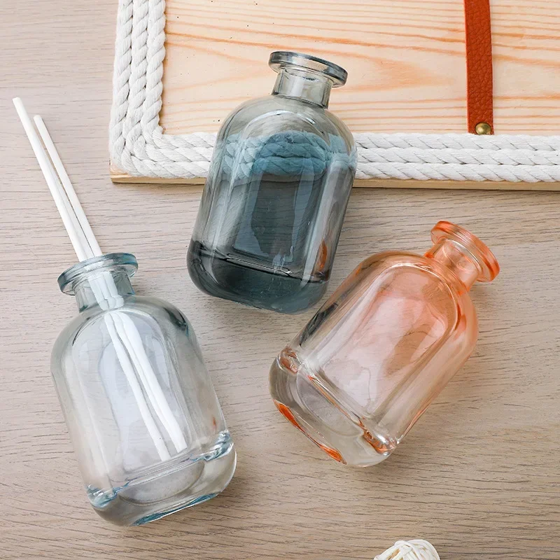 

Бутылка для ароматерапии, 300 мл, утолщенная стеклянная бутылка для духов, бутылка для эфирного масла, домашние квадратные многоразовые бутылки с крышкой