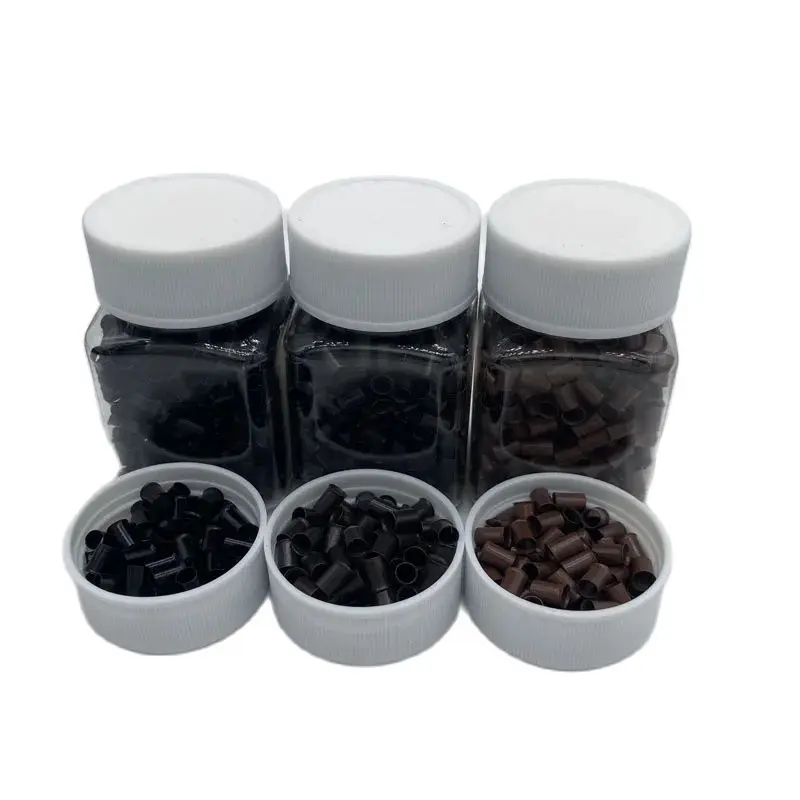 Copper ring 4.0*3.6*6.0 Micro Rings Hair Extension Beads 1500 pcs hair accessories ring beads,ring beads hair extensions tools,nano rings