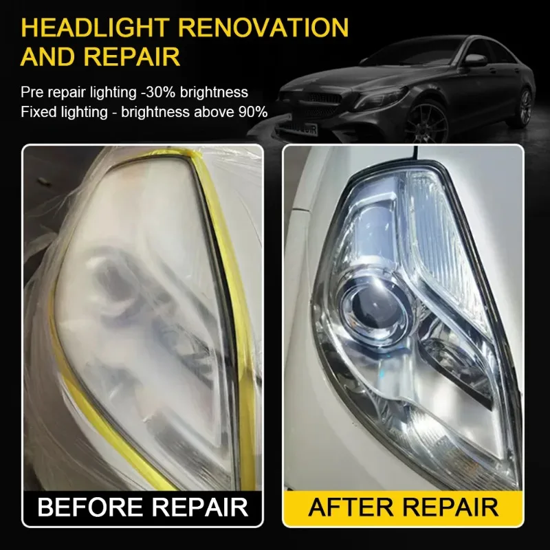 Headlight Restore Liquid Renovation Repair Liquid Car Detailing Headlight Lens Restorer Car Polish Cleaner Headlamp Repair