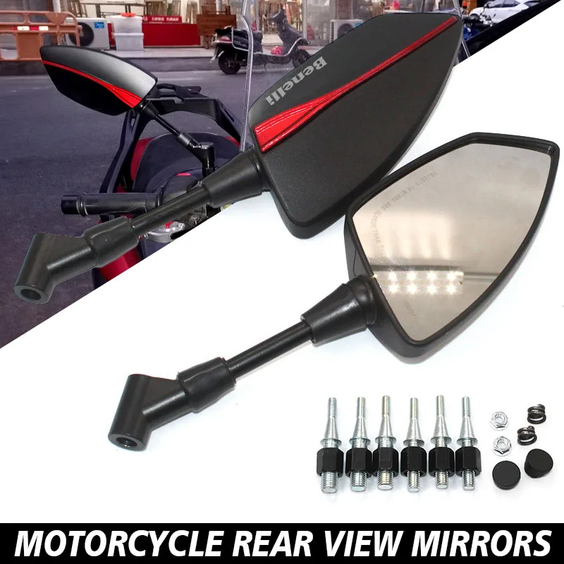 UniversalMotorcyclemirrorCNCsideRearviewBlueAntiglareFor